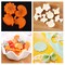 18 Pieces Vegetable Cutter Shapes Set Mini Sizes Cookie Cutters Set Fruit Cookie Stamps Mold